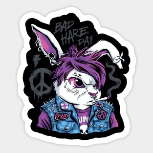 Bad Hare Day Sticker